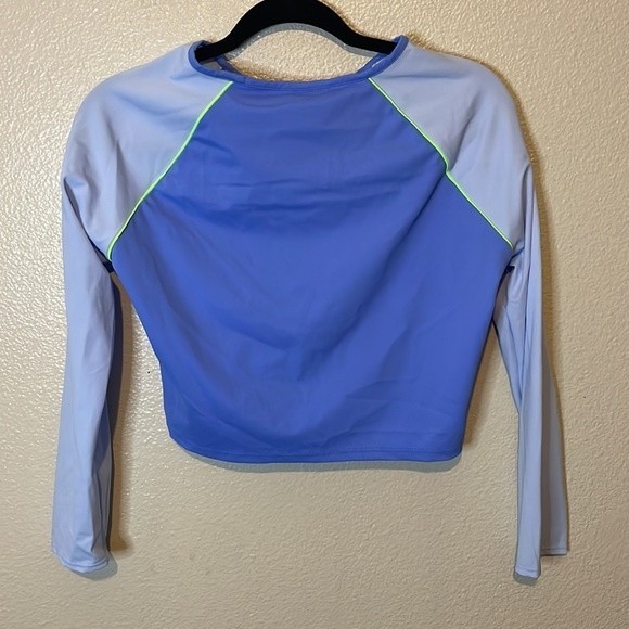 Victoria’s Secret Cropped Long Sleeve | Blue | Size Large - Picture 6 of 6